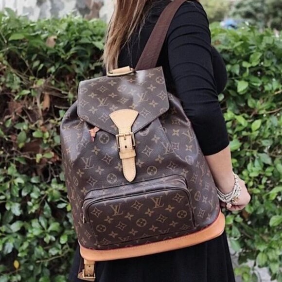 🔥EXTRA LARGE🔥 Authentic Louis Vuitton Monogram Montsouris GM Backpack Bag LV - Picture 1 of 16